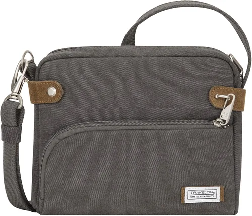 Vista 16 de Travelon - Bolso bandolera Heritage antirrobo, pequeño Negro