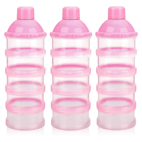 Vista 8 de Accmor dosificadores de leche en polvo para bebés, antiderrames, inteligentes, apilables, contenedor de almacenamiento para viaje, sin bisfenol A, 5