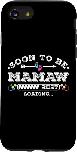 Vista 18 de Soon to Be Mamaw 2027 Loading for Pregnancy Announcement Case for iPhone XR