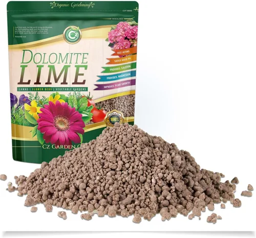 Vista 6 de Dolomita orgánica lima 5LB con granulado, fabricado en Estados Unidos, listado OMRI, fertilizante para enmienda del suelo de jardín. Aditivo