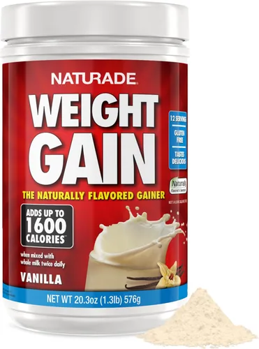 Vista 11 de Naturade - Mezcla de bebida totalmente natural para ganar peso - Sin gluten, sabor delicioso, 1600 calorías por porciones - Ganador de masa