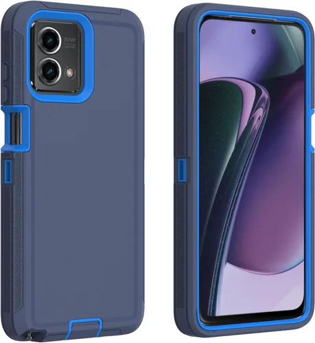 Vista 8 de Funda para Motorola Moto G Stylus 5G 2023, funda resistente de poliuretano termoplástico suave, policarbonato duro, a prueba de golpes, a prueba