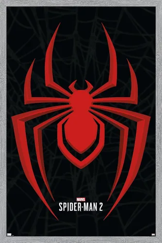 Vista 13 de Trends International Marvel's Spider-Man 2 - Póster de pared con icono de Miles Morales, 22.4 pulgadas de largo x 14.7 pulgadas de ancho, versión