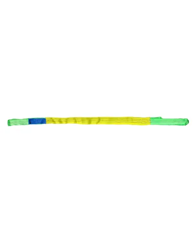 Vista 3 de QWORK Paquete de 2 Eslingas de Elevación de 2" x 5' Correas de Eslingas de Tela de Poliéster, Eslinga de Elevación Plana de Ojo Resistente, Eslingas