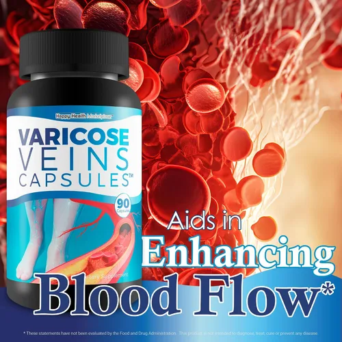 Vista 5 de Cápsulas de venas varicosas – Nuestro mejor tratamiento natural para las venas varicosas – Suplemento de venas varicosas anti mujeres – Tratamiento
