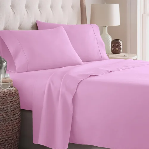 Vista 9 de Danjor Linens - Juego de sábanas tamaño completo para adolescentes, sábanas premium de hotel con 4 fundas de almohada, microfibra cepillada ligera