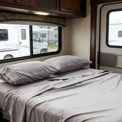 Vista 35 de Kingnex Sábanas a rayas para sofá cama de 36 x 72 pulgadas, tamaño individual para sofá cama, microfibra suave de doble cepillado 1800, 3 piezas