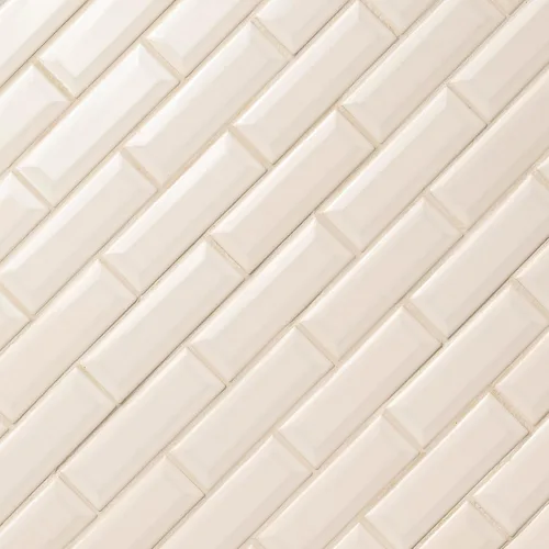 Vista 6 de MSI Azulejo montado malla de cerámica brillante blanca antigua de la pared de la ducha del metro Blanco antiguo