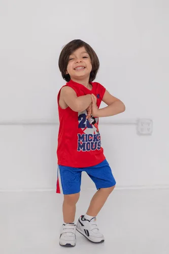 Vista 2 de Disney Lion King Pixar Toy Story - Camiseta sin mangas y pantalones cortos de Mickey Mouse Cars de 3 piezas