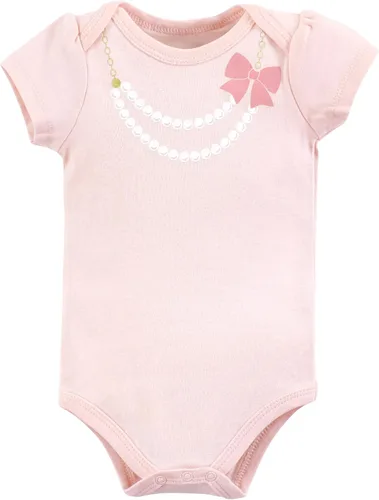 Vista 103 de Hudson Baby baby-girls Cotton Bodysuits 3-pack