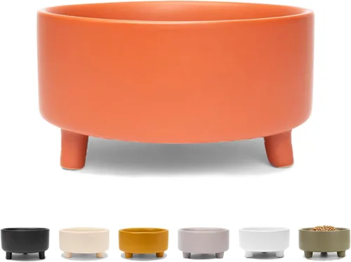 Vista 16 de Waggo Uplift - Tazón de cerámica para perros para razas pequeñas, medianas y grandes, pesado y duradero, para alimentos y agua, apto para Crema