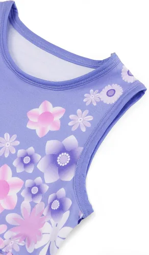 Vista 3 de DOCHEER Encanto - Disfraz de Isabella para niñas pequeñas, vestido de verano Mirabel sin mangas (2-10 años)