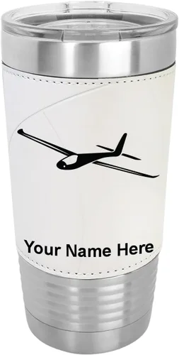 Vista 9 de LaserGram Vaso personalizado de 20 onzas, planeador (estilo béisbol)