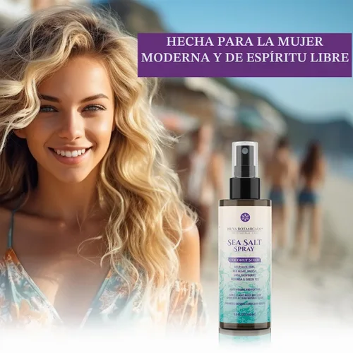 Vista 6 de Nuva Botanicals Spray texturizante para el cabello con sal marina de coco