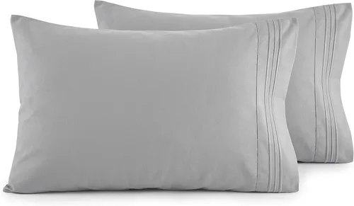 Vista 18 de Elegant Comfort Juego de fundas de almohada ultrasuaves de lujo de 2 piezas - Microfibra premium de calidad hotelera 1500, doble cepillado
