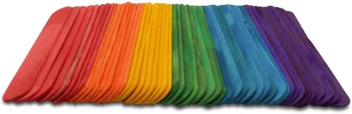 Vista 12 de Palitos negros para manualidades, palitos negros grandes, paquete de 100, cada palo de 6 pulgadas de largo x 3/4 pulgadas de ancho, por Woodpeckers