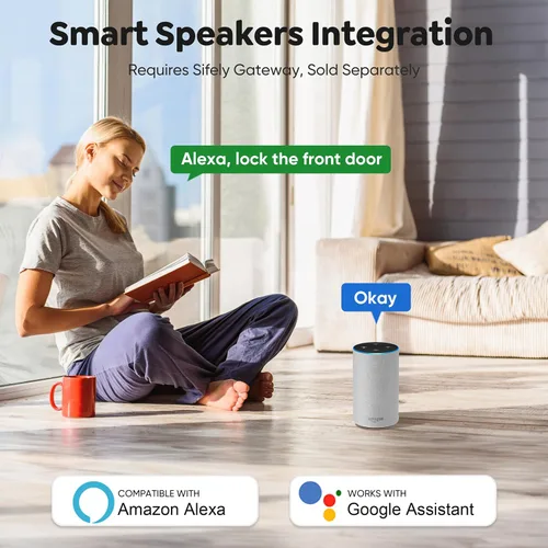 Vista 7 de Cerradura inteligente de huellas digitales con teclado – Cerradura de entrada sin llave para casa, apartamento, oficina, Airbnb, alquiler, niños