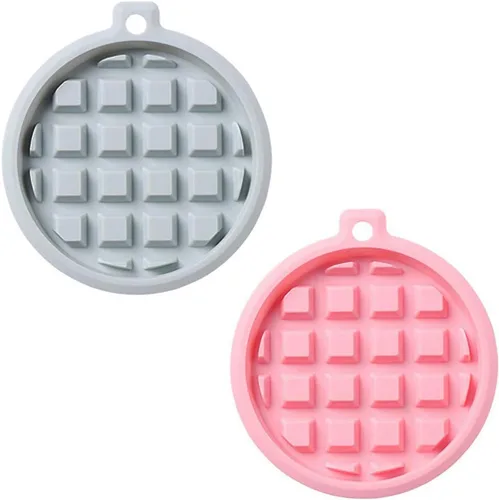 Vista 7 de Paquete de 2 moldes de silicona para gofres, moldes para panecillos, molde para waffles, molde para hornear waffle, pastel, chocolate, manualidades