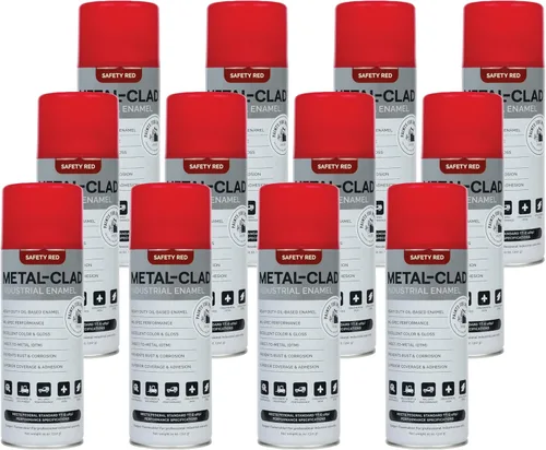Vista 32 de Pinturas para la industria Esmalte industrial, Pintura en aerosol - Maquinaria de hierro de metal de acero - 1 lata (aluminio metálico) 9-S-1423