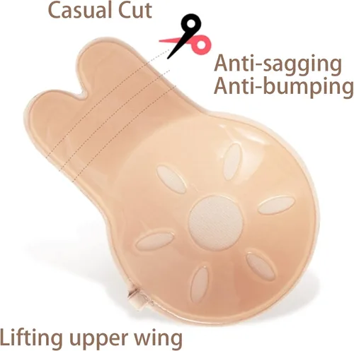 Vista 7 de Verdancy Push Up Bras Sticky Adhesive Invisible Reusable Silicone Breast Lift Strapless Backless Rabbit Nipple Cover Pads