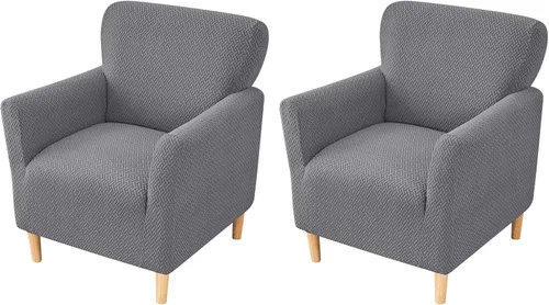 Vista 52 de FUANGUI Funda para Sillón de Banquete con Brazos Fundas para Sillas Elásticas Funda para Sillón Club Funda Suave para Sillón Sofá Cubiertas