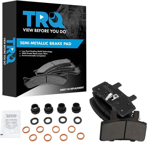 Vista 176 de TRQ Pastillas de freno delanteras semi metálicas compatibles con Ford Expedition 2018-2021 F-150 2018-2020 Lincoln Navigator 2018-2022