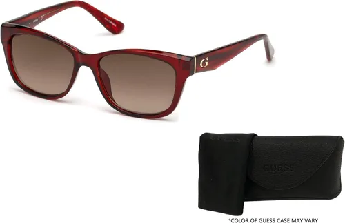 Vista 3 de GUESS GU7538 Rectangular Sunglasses for Women + BUNDLE with Designer iWear Complimentary Eyewear Care Kit