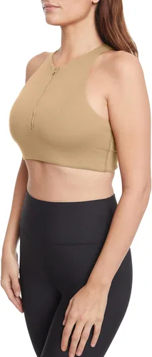Vista 3 de Sage Activewear Sujetador deportivo de yoga y yoga para mujer que absorbe la humedad, sin alambres, elástico y con cremallera frontal
