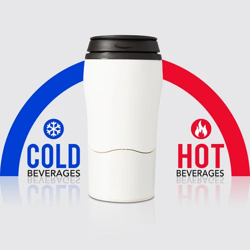 Vista 3 de Taza Mighty Mug roja, 11onza, Crema