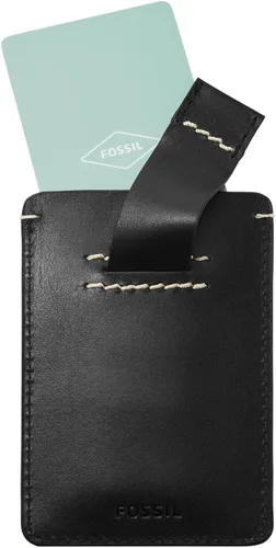Vista 3 de Fossil Cartera minimalista de cuero para hombre, con bolsillo frontal