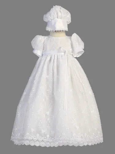 Vista 2 de SWEA Pea Lilli Emma - Vestido de tul bordado para bautizo