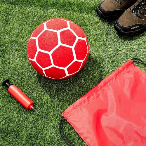 Vista 5 de Halloscume Size 5 Soccer Ball with Pump Storage Bag Portable Outdoor Indoor Felt Ball Soft Foam Soccer Tennis Balls for Soccers Game Soccers