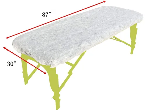 Vista 4 de ZMDREAM Paquete de 95 sábanas ajustables para mesa de masaje y fundas desechables para reposacabezas, color blanco