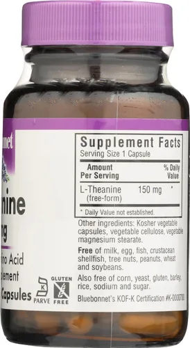 Vista 7 de BLUEBONNET NUTRICIÓN L-Teanina 200 MG, 30 CT