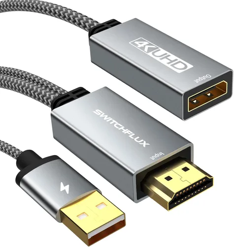 Vista 9 de Adaptador HDMI a DisplayPort 4K a 60Hz, unidireccional-1Pack