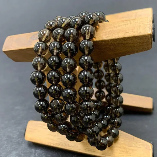 Vista 205 de Gem Avenue Handmade Round Bead Stretch Bracelet Unisex Natural Stone Beaded Jewelry for Men & Women, Elastic Wristband for Daily Wear