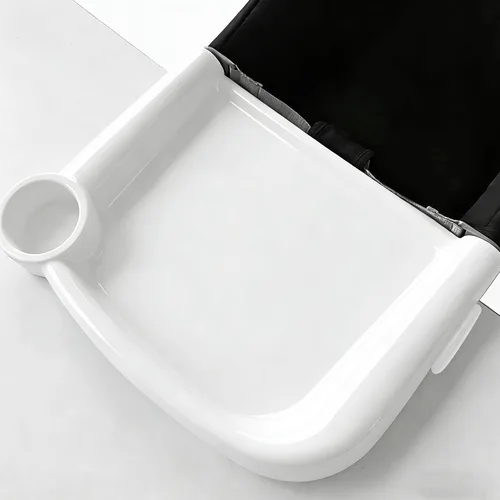 Vista 8 de Bandeja de comedor de plástico transparente para silla de mesa rápida Ingle-sina
