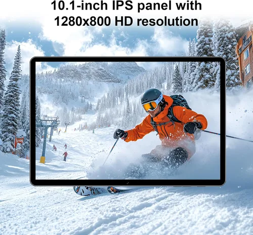 Vista 5 de Tablet Android 14 2025 de 10 pulgadas, 12 GB de RAM+128 GB de ROM 1 TB expandible, tableta 2 en 1 con funda de teclado, mouse y lápiz capacitivo