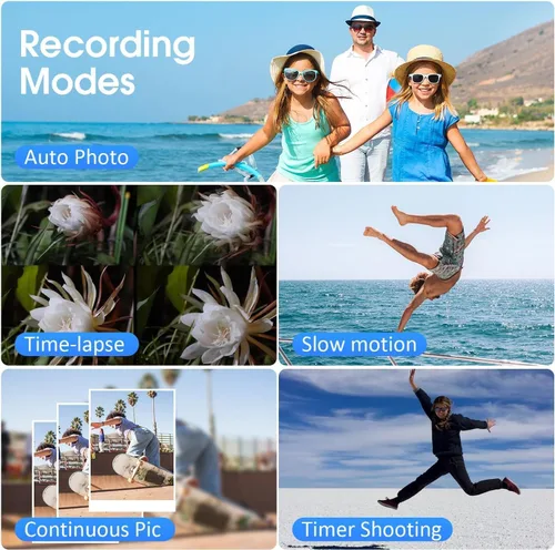 Vista 8 de Videocámara de cámara de video 4K Ultra HD, grabadora digital de 48 MP con micrófono inalámbrico Lavalier, zoom digital 18X, control remoto, tarjeta