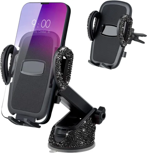 Vista 10 de eing: Soporte de teléfono para tablero de auto, parabrisas, para iPhone, 12,11,11 Pro, 8 Plus, 8, SE, X, XR , XS, 7 Plus Samsung S20, S10, S9,S8