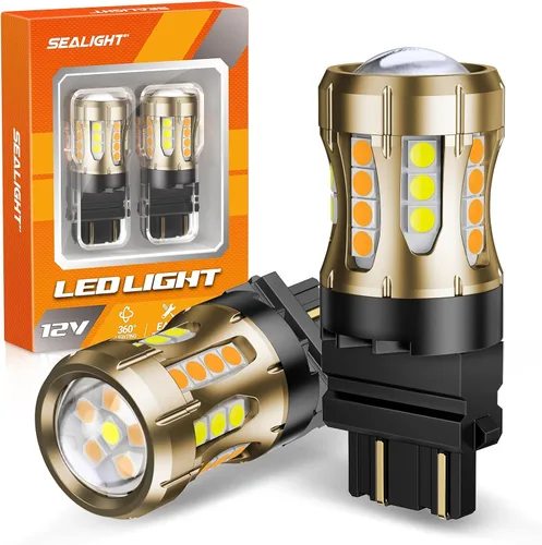 Vista 19 de SEALIGHT Bombilla LED 921 Luz de Reversa con Chips LED SMD 3030, 912 906 904 W16W T15 Bombilla LED 921 con Proyector de Reemplazo para Luces
