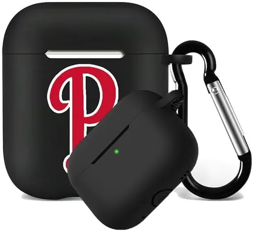 Vista 36 de Funda protectora de silicona para 49ers compatible con AirPods de 1ª/2ª generación, funda de carga, llavero