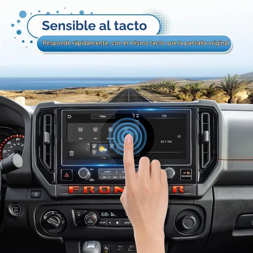 Vista 5 de Protector de pantalla Frontier 2025 2026 para Nissan Frontier (SV/SL/Pro-X/Pro-4X) Pantalla táctil de 12.3 pulgadas, vidrio templado 9H 2025 12.2 in