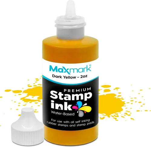 Vista 71 de MaxMark Premium - Tinta de recarga con punta de control en botella para sellos autoentintados, color negro - 1 onza