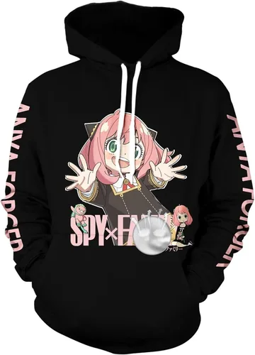 Vista 2 de NASOAR Sudadera con capucha de anime linda ropa casual para adultos, ropa casual de buen aspecto, anime japonés, cosplay, Sweatshir