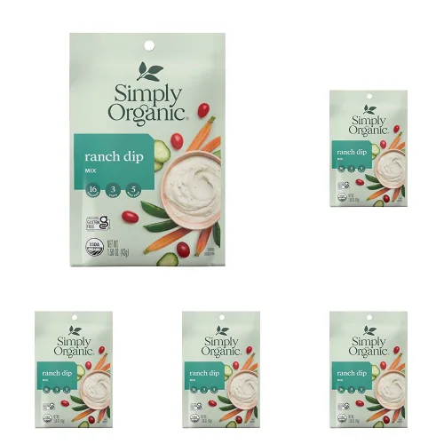 Vista 7 de Mezcla para Dip Simply Organic, Ranch, 1.5 oz