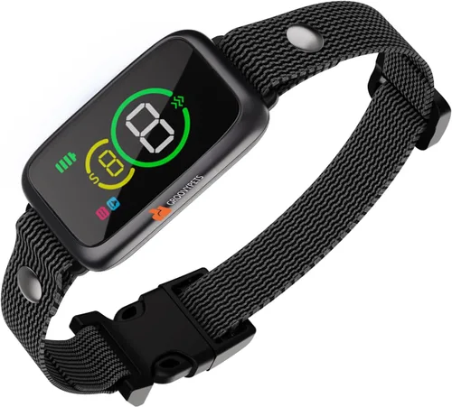 Vista 15 de Collar de perro antiladridos automático inteligente resistente al agua recargable Terminador de ladridos (collar de ladrido negro)