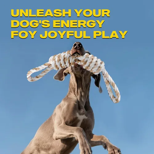 Vista 4 de Fida Juguetes de cuerda para perros para masticadores agresivos, juguetes de remolcador para perros grandes y medianos
