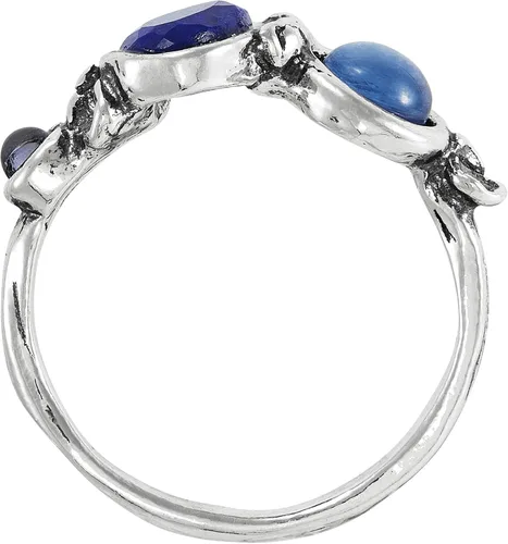 Vista 3 de Silpada Anillo 'Classy Beauty' de plata de ley con lapislázuli, cianita e iolita