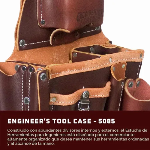 Vista 2 de Occidental Leather Engineer's Tool Case - 17 bolsillos y portaherramientas - Fabricado en Estados Unidos